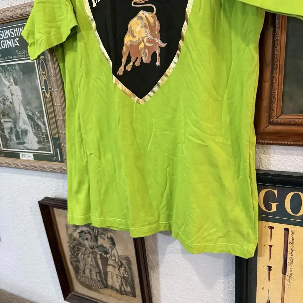 NWOT Automobili Lamborghini Green‎ Shirt Mens Size Medium Swinger International